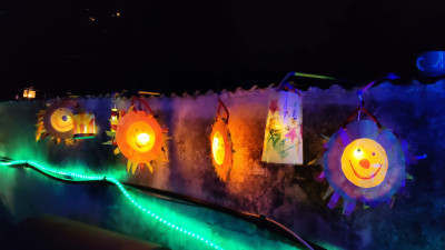 wir basteln Laternen für Sankt Martin